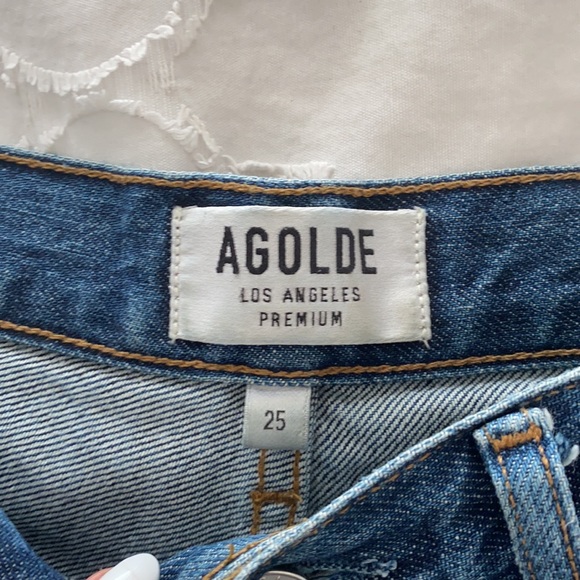 AGOLDE Riley high rise crop in Disguise - Picture 3 of 4